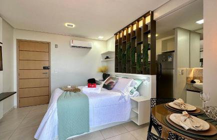 (1406) Studio Elegante com Vista Mar - Foto 19