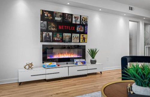 Chic 2BR flat with fireplace & gated parking - Foto 8