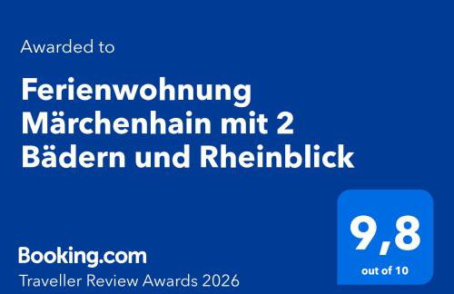 Ferienwohnung Märchenhain am Mittelrhein - Rheinblick, Terrasse & Garten, 2 Schlafzimmer und 2 Bäder - Foto 6