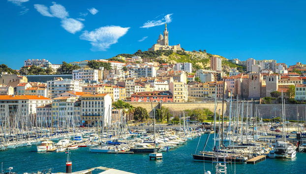 Vue sur le Vieux Port de Marseille