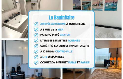 Le Baulnéaire, Vue Mer, Plage à Pied, Parking Privé - Foto 24