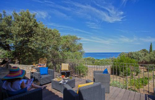 Villa bodri, maison en pierre avec vue mer et piscine chauffée - Foto 28