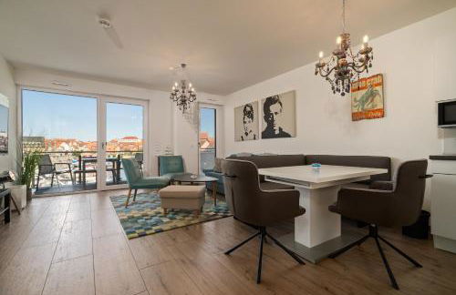 Müritz Utkiek - Apartment mit Seeblick & Balkon in der Hafenresidenz - Foto 3