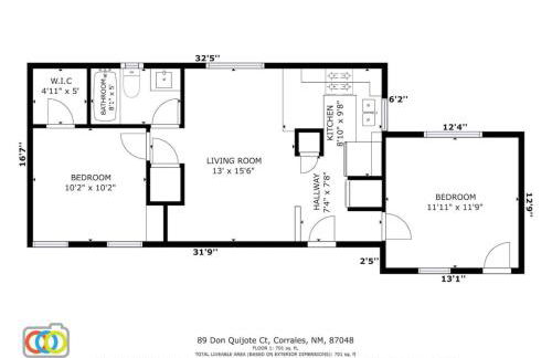 2 Bed 1 Bath with fully Stocked Kitchen - Foto 25