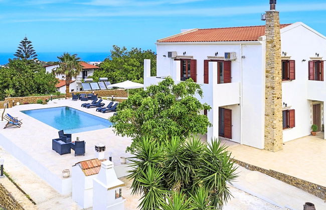 Beautiful Large Villa With Pool and sea View at Nice Georgioupolis - Foto 15