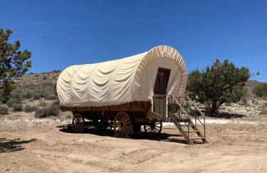 Grand Canyon Covered Wagon for Family-Friendly Glamping in Meadview, Arizona - Foto 2