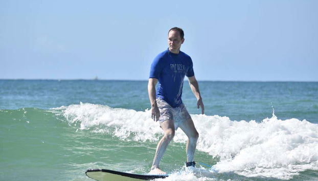 Keep your balance on the board!