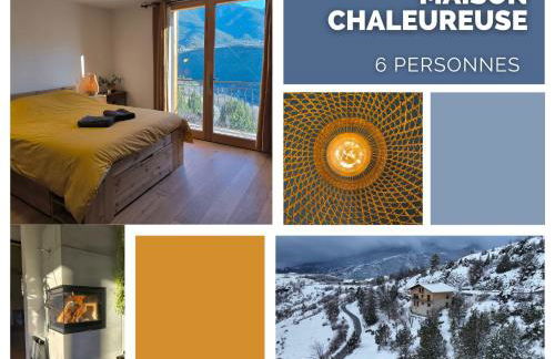 Très belle maison spacieuse et lumineuse, vue sur la station de Risoul et de Vars - Foto 9