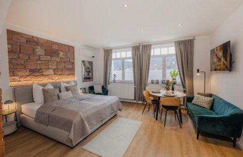 MAINTERRASSE Boardinghouse am Fluss klimatisierte Apartments mit 80qm Terrasse - Foto 14