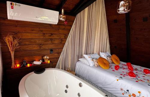 Chalé na Natureza | Hidro | Lareira | Wi-Fi - Foto 9