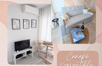 Studio Vue mer, Piscine, Wifi, Climatisation, Parking privé, Terrasse 1ère ligne - La Coulée Douce - Foto 9