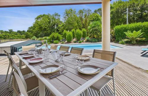 Jardin et piscine - 1km de la plage de Mousterlin - Foto 31