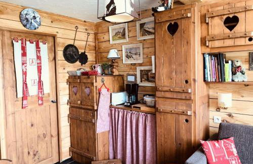 Résidence Les Charmettes - Chaleureux studio pour 3 personnes à Arc 1600, avec vue sur le Mont Blanc et proche des pistes et des commerces MAE-2151 - Foto 12