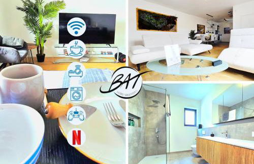 BAT Home Solutions Trierweiler - alles was ein Hotel nicht bietet - 80 qm, 3 Zimmer, 5 Personen, Terrasse, BBQ und Kino - Foto 1
