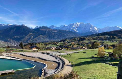 La marmotte: Vue Mont Blanc, terrasse, parking - Foto 16