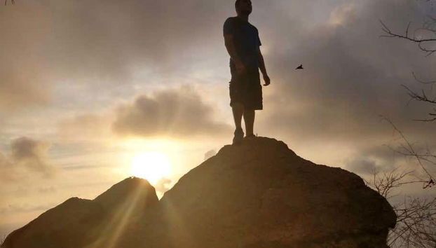 Vue depuis un rocher du cerro del Mono