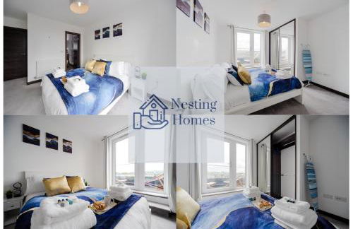 Step Free 2 Bed 2 bath Oasis FlatIClose to David Lloyd Gym with Fully Equipped Kitchen& Parking in DartfordIMins from station and 45 mins into Central London - Photo 49