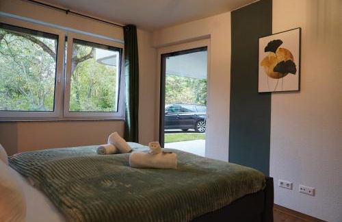 Design-Apartment I direkt im Zentrum von Bad Krozingen I Boxspring I Terrasse mit Garten & direktem Parkplatz I Boxspring I Nespresso - Foto 15