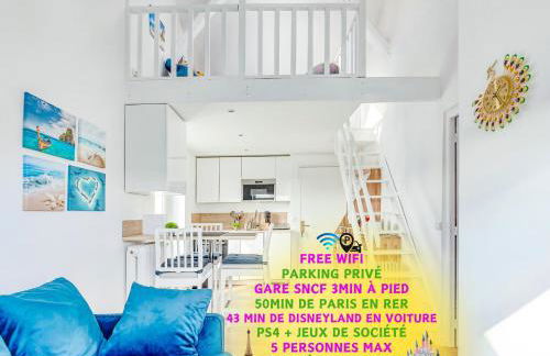 Escale pro & détente à 3 min de la gare - Parking - WIFI - PS4 - Foto 2