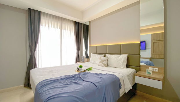 Nice And Restful Studio At Gold Coast Apartment - Foto 2, Habitación