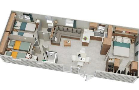 Bungalow neuf 40 m2 tout confort avec piscine proche des plages et lac - Foto 19