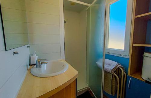 Mobil-home lumineux et climatisé avec piscine et jardin cadre paisible pour famille ou couple - Foto 12