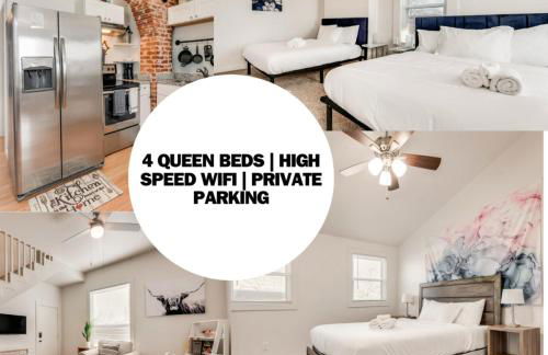 4 Queen Beds High Speed Wifi Private Parking - Foto 2