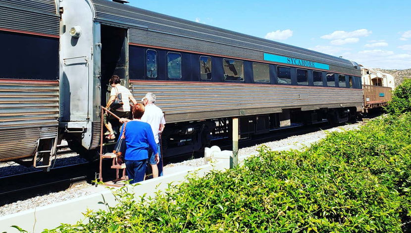 Subindo a bordo do trem