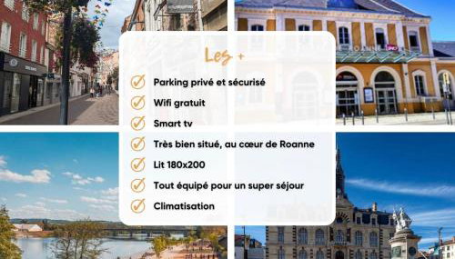 La Bulle Roanne centre-ville - Jaccuzi & Clim - Foto 3