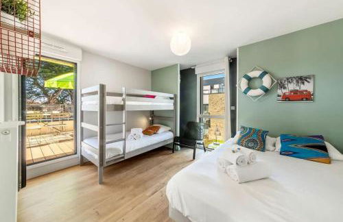 La Marinière - Terrasse et parking, proche plage - Foto 9