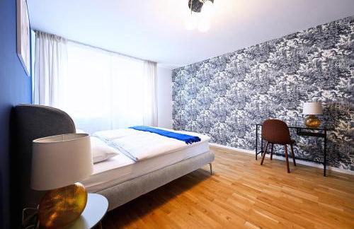 Rosengarten Apartments Fürth, Moderne Serviced Apartments in Citylage, ganze Ferienwohnung 50 m2, nahe Nürnberg, Metro, Sauna, Frühstück & Parkplatz - Foto 17