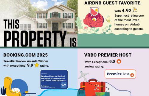 Spacious Home by Kalahari Waterpark, Camelback, Jim Thorpe, FREE EV and PRIVATE SAUNA - Foto 23