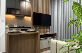 Studio moderno, rooftop com piscina, próx UFU - Foto 17