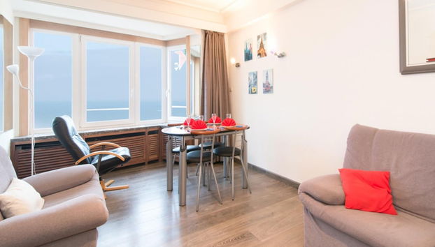 Sea View Apartment in Ostend - Foto 5, Sala de estar