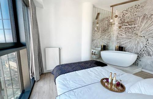 Apartament White Sky 20 Hanza Tower- Free parking - Foto 12