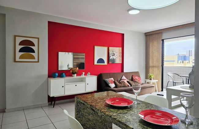 Apartamento na Ponta Verde, WiFi Rápida e Piscina no topo - Foto 13