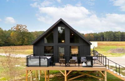Cozy Modern Cabin with Deck and Hot Tub in Cedar Bluff, Alabama - Photo 2