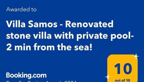Villa Samos - Renovated stone villa with private pool- 2 min from the sea! - Foto 2