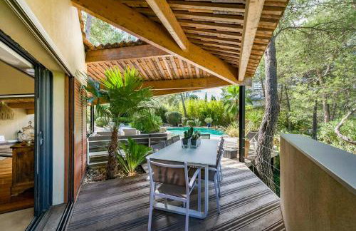 Japanese-Inspired Villa Facing Pic Saint-Loup - Foto 22