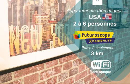 Little America - Appart Hôtel 3km Futuroscope - Foto 1