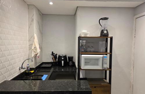 Studio com ar condicionado em frente a praia de Santos! - Foto 17