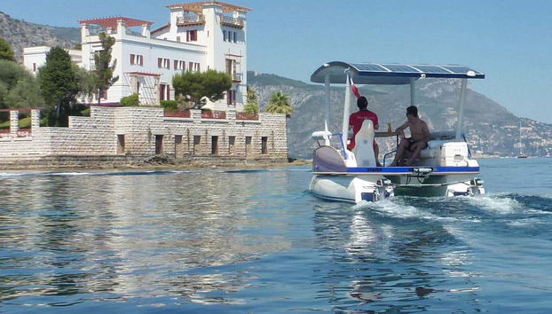 Desfrutando do passeio de barco