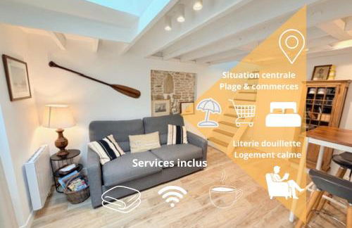 La Coquille Séjour en Duo Confort Maisonnette de bourg à Ouistreham - Situation idéale commerces & plage - Wifi et linge inclus - Photo 1