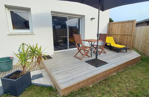 Studio avec terrasse et jardin à 100 m de la plage de Fort Bloqué - Foto 9