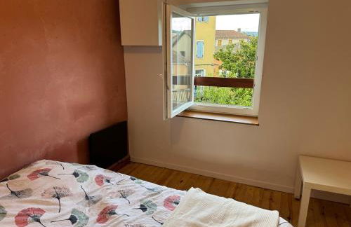 T2 chaleureux au coeur des vignes -vue place de Condrieu-long séjour possible - Foto 9