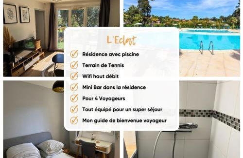 L'Eclat Terrasse - Piscine - Tennis - Foto 9