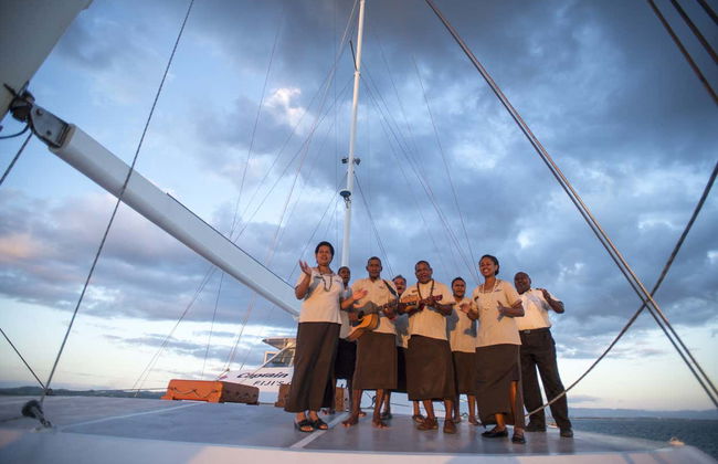 Balade en catamaran au coucher du soleil avec dîner - Foto 7