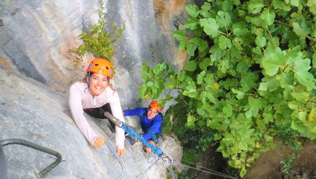 Durante la via ferrata di El Milar