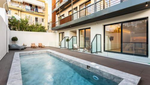 Grec Suites Dafni, Athens by GrecCollection - Foto 2, sunbed, Garden view