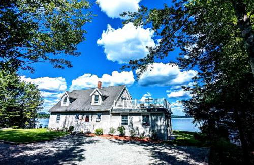 Gorgeous Beach House with Private Beach, Fire Pit & Outdoor Living Near Bar Harbor, Hancock Point Maine - Photo 1